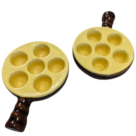 Vintage Modela DePose Made In France & Unbranded Escargot Snail Baking Dishes - Picture 2 of 16